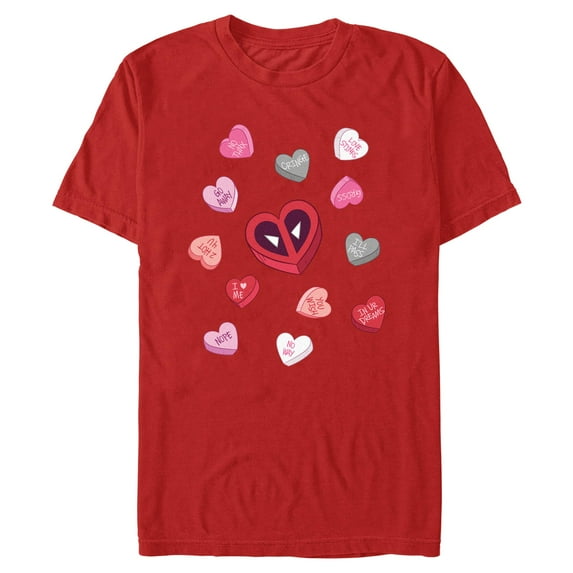 Men's Marvel: Deadpool Love Messages Graphic T-Shirt