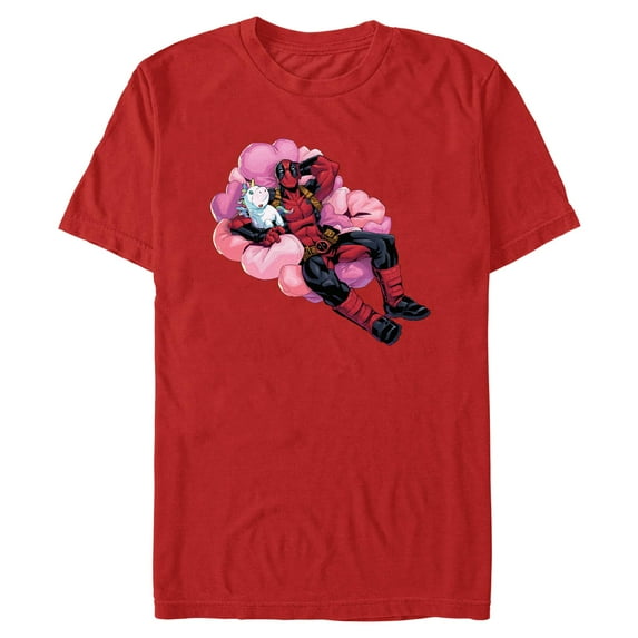 Men's Marvel: Deadpool Love and Unicorns Graphic T-Shirt