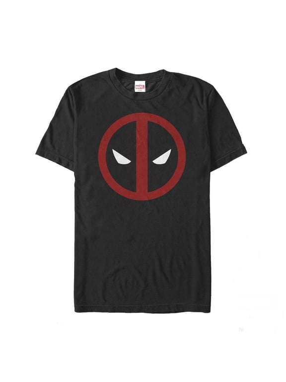 Men's Marvel Deadpool Mask Classic Graphic Tee Black 2X Large