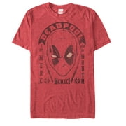 Men's Marvel Deadpool Merc With Mouth 1991  Graphic Tee Red Heather Medium
