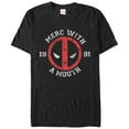 thumbnail image 1 of Men's Marvel Deadpool Merc With Mouth  Graphic Tee Black X Large, 1 of 4