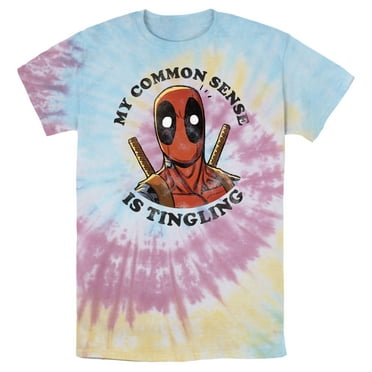 Men's Marvel Deadpool My Common Sense Is Tingling Distressed  Graphic T-Shirt