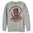 thumbnail image 1 of Men's Marvel Deadpool My Common Sense Is Tingling Distressed  Sweatshirt, 1 of 4