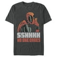 thumbnail image 1 of Men's Marvel Deadpool No One Cares  Graphic Tee Charcoal Heather X Large, 1 of 10