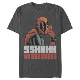 Marvel Men's Deadpool No One Cares Graphic Tee,