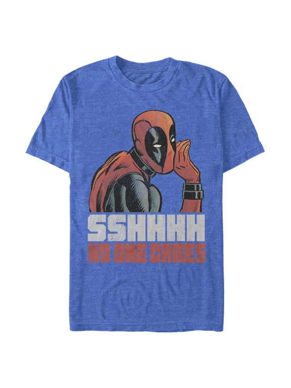 Men's Deadpool No One Cares Graphic Tee,