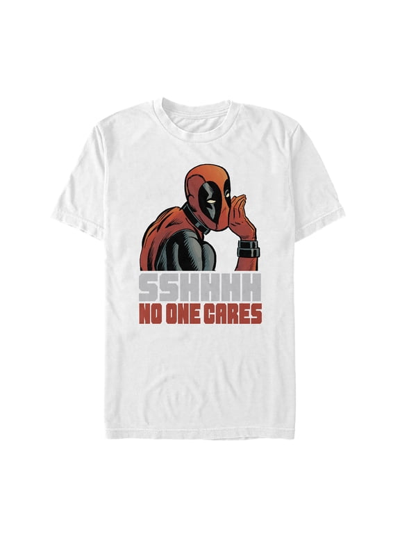 Men's Deadpool No One Cares Graphic Tee,