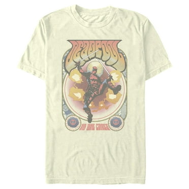 Men's Marvel: Deadpool No One Cares Painting  Graphic T-Shirt
