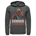 thumbnail image 1 of Men's Marvel Deadpool No One Cares Pull Over Hoodie Charcoal Heather 2X Large, 1 of 4