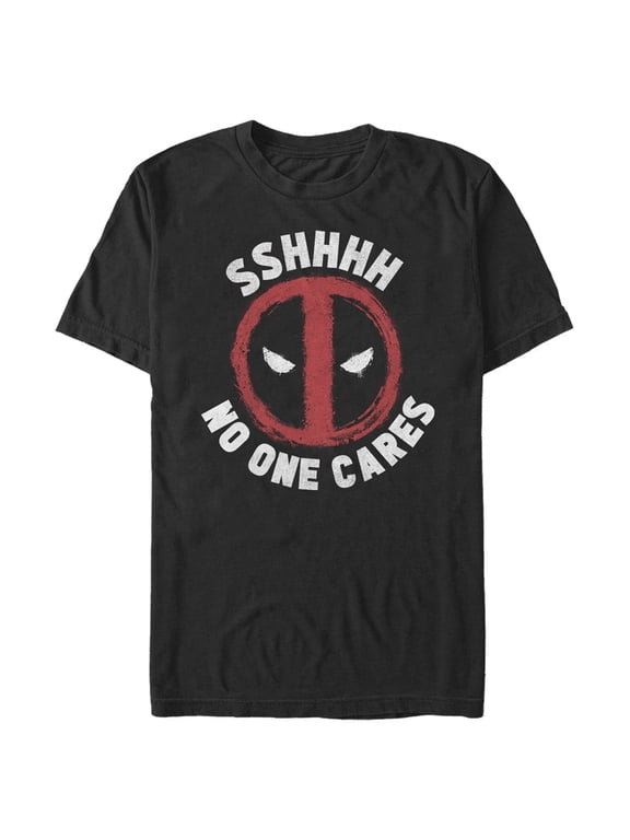 Men's Marvel Deadpool No One Cares T-Shirt