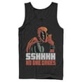 thumbnail image 1 of Men's Marvel Deadpool No One Cares Tank Top Black 2X Large, 1 of 4