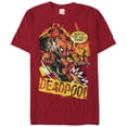 thumbnail image 1 of Men's Marvel Deadpool Outta the Way Nerd Graphic Tee Cardinal X Large, 1 of 4