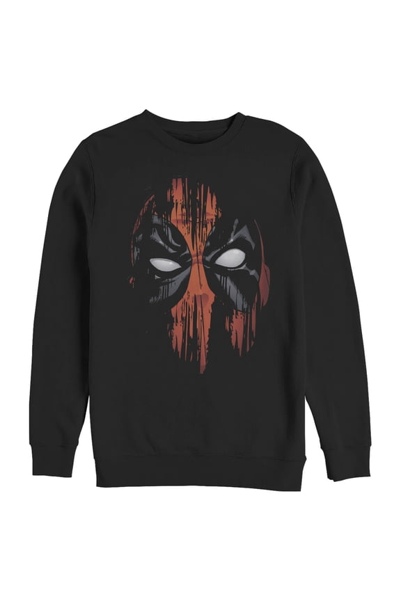 Men's Marvel Deadpool Painted Mask  Sweatshirt