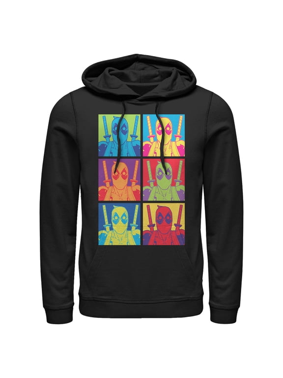 Men's Marvel Deadpool Pop Art Grid Pull Over Hoodie