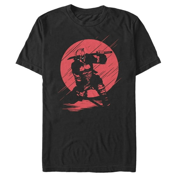Men's Marvel Deadpool Red Silhouette Graphic T-Shirt