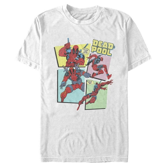 Men's Marvel: Deadpool Retro Shapes Graphic T-Shirt