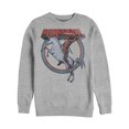 thumbnail image 1 of Men's Marvel Deadpool Rides Unicorn Sweatshirt Athletic Heather Medium, 1 of 3