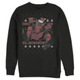 thumbnail image 1 of Men's Marvel Deadpool Santa Hat Ugly Sweater Holiday  Sweatshirt Black Medium, 1 of 3
