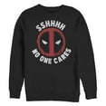 thumbnail image 1 of Men's Marvel: Deadpool Shh… No One Cares Logo Sweatshirt, 1 of 4