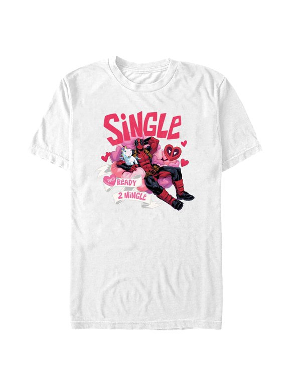 Men's Marvel: Deadpool Single and Ready 2 Mingle Graphic T-Shirt