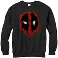 thumbnail image 1 of Men's Marvel Deadpool Splatter Icon Sweatshirt Black X Large, 1 of 3