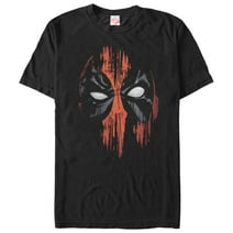 Men's Marvel Deadpool Streak Mask  Graphic Tee Black 3X Large