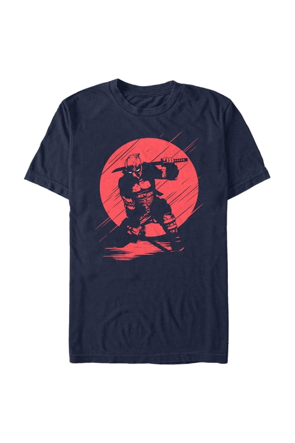 marvel men's deadpool sunset streaks t-shirt