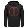 thumbnail image 1 of Men's Marvel Deadpool Tie Dye Face Symbol Hoodie Color: Black Size: L, 1 of 4