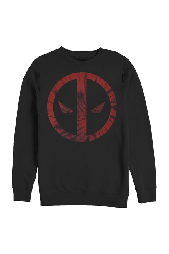 Men's Marvel Deadpool Tie-Dye Logo Sweatshirt
