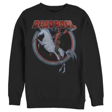 Men's Marvel Deadpool Unicorn Ride  Sweatshirt
