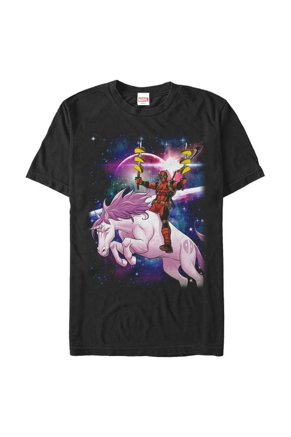Men's Marvel Deadpool Universe Taco Unicorn  Graphic T-Shirt