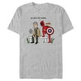 thumbnail image 1 of Men's Marvel: Deadpool & Wolverine Chatting with the Cap Graphic T-Shirt, 1 of 5