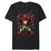 Mens Marvel Deadpool & Wolverine Classic Poses Graphic T-Shirt