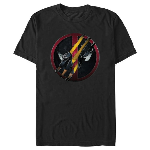 Men's Marvel: Deadpool & Wolverine Claw Symbol Graphic T-Shirt
