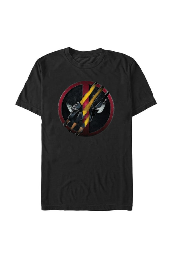 Men's Marvel: Deadpool & Wolverine Claw Symbol Graphic T-Shirt