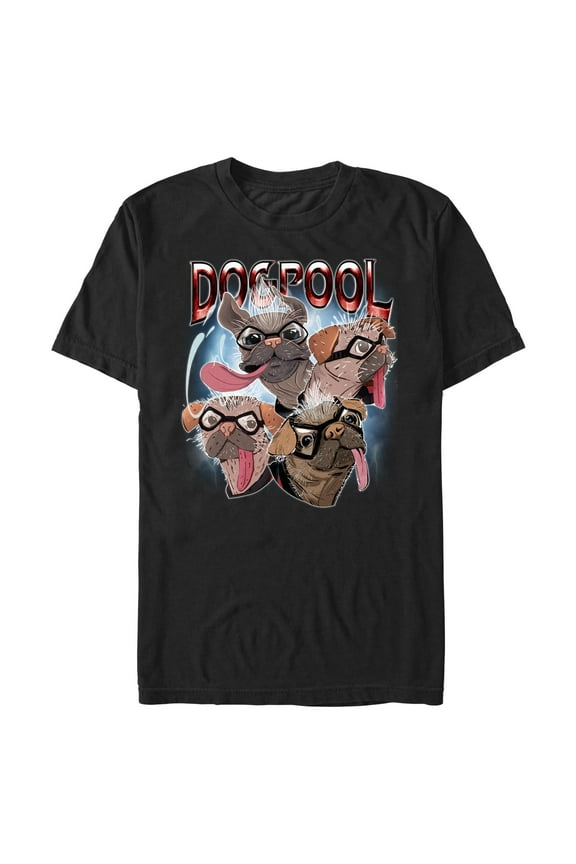 Men's Marvel: Deadpool & Wolverine Dogpool Moods Graphic T-Shirt