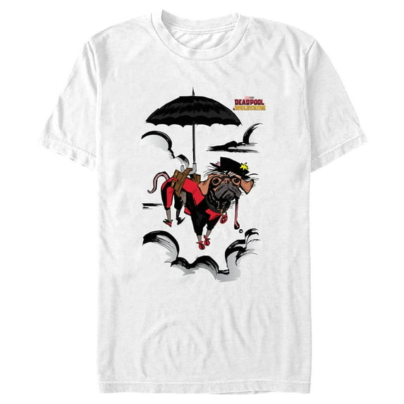 Men's Marvel: Deadpool & Wolverine Dogpool in the Clouds Graphic T-Shirt