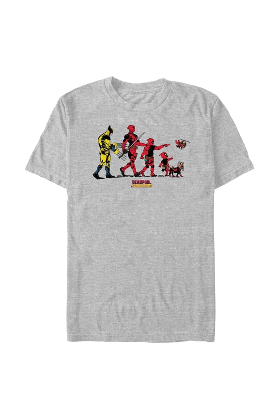 Men's Marvel: Deadpool & Wolverine Evolution Graphic T-Shirt