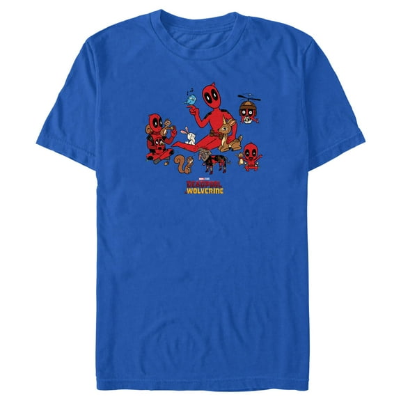 Men's Marvel: Deadpool & Wolverine Forest Friends Graphic T-Shirt