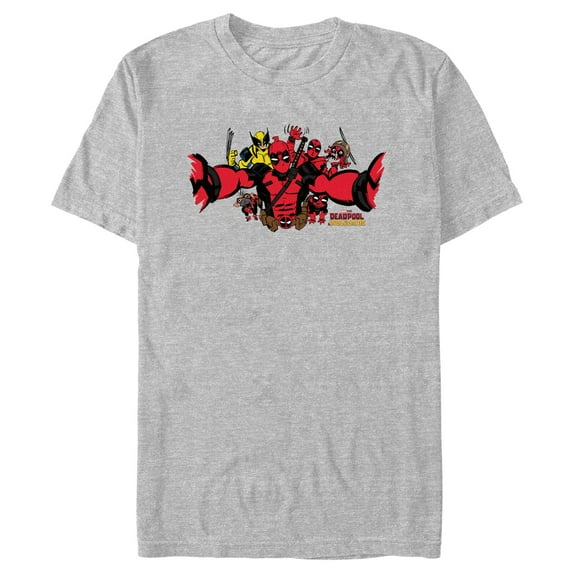 Men's Marvel: Deadpool & Wolverine Group Photo Graphic T-Shirt