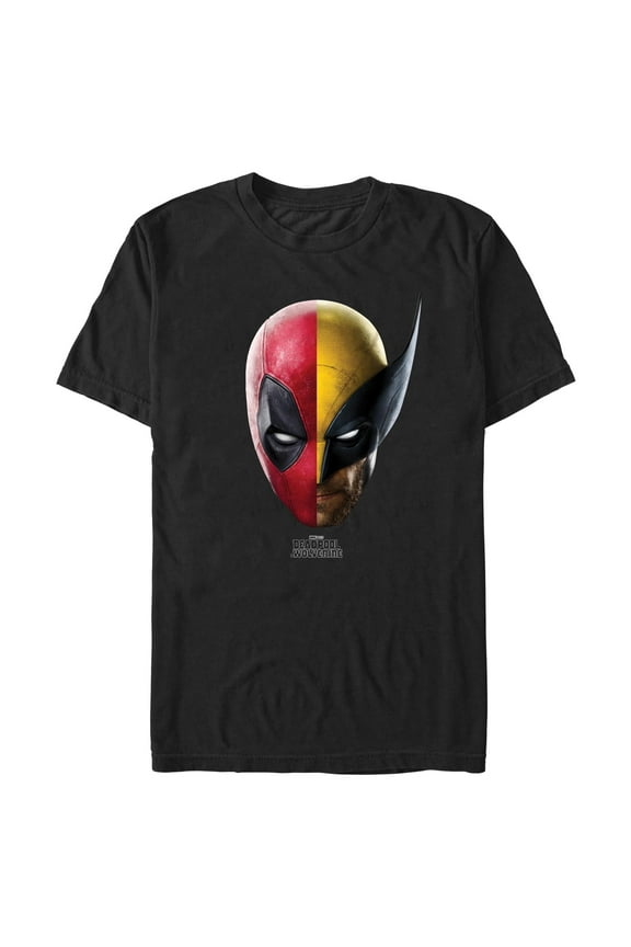 Men's Marvel: Deadpool & Wolverine Half Portraits  Graphic T-Shirt