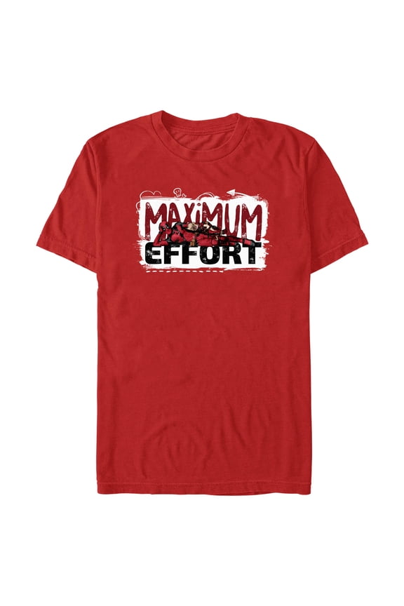 Men's Marvel: Deadpool & Wolverine Maximum Effort  Graphic T-Shirt