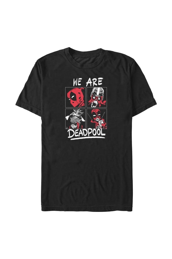 Men's Marvel: Deadpool & Wolverine Photo Squares Graphic T-Shirt