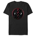 thumbnail image 1 of Men's Marvel: Deadpool & Wolverine Slashed Logo Graphic T-Shirt, 1 of 10