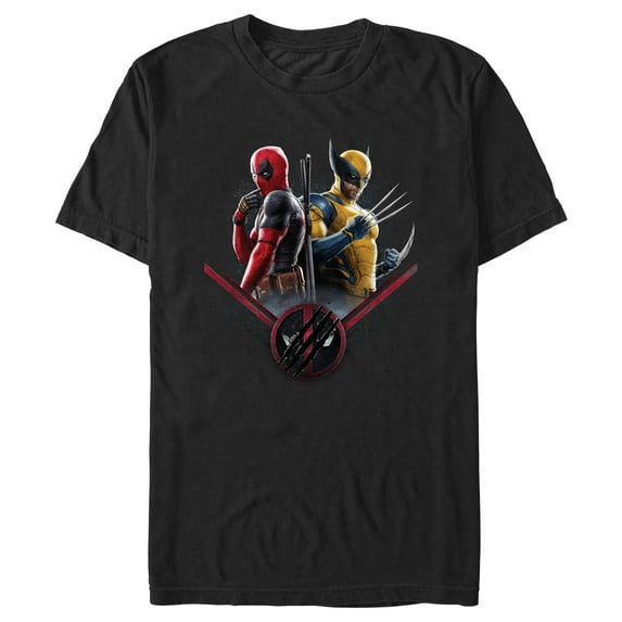 Men's Marvel: Deadpool & Wolverine Team Pose Graphic T-Shirt