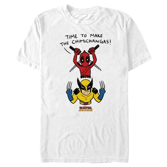 Men's Marvel: Deadpool & Wolverine Time To Make the Chimichangas Graphic T-Shirt