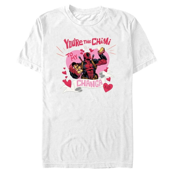 Men's Marvel: Deadpool You’re the Chimi to My Changa Graphic T-Shirt