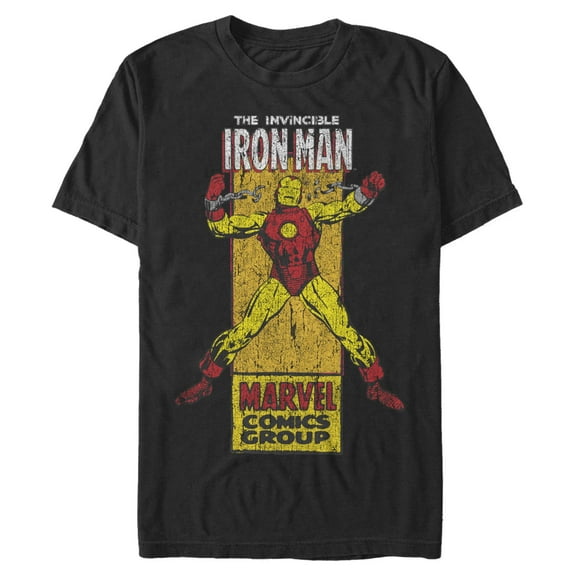 Men's Marvel Distressed Invincible Hero  Graphic T-Shirt