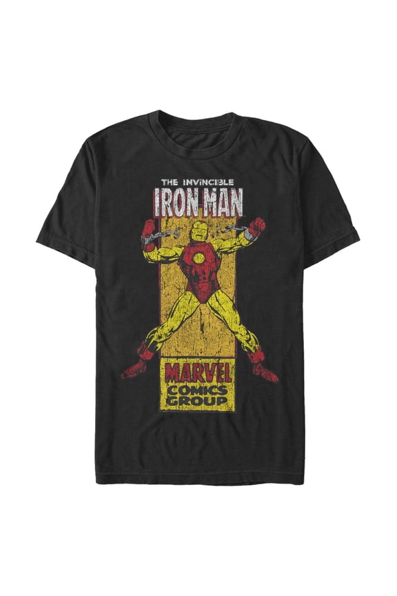 Men's Marvel Distressed Invincible Hero  Graphic T-Shirt
