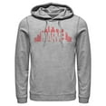 thumbnail image 1 of Men's Marvel Distressed Red Skyline Logo  Pull Over Hoodie, 1 of 4